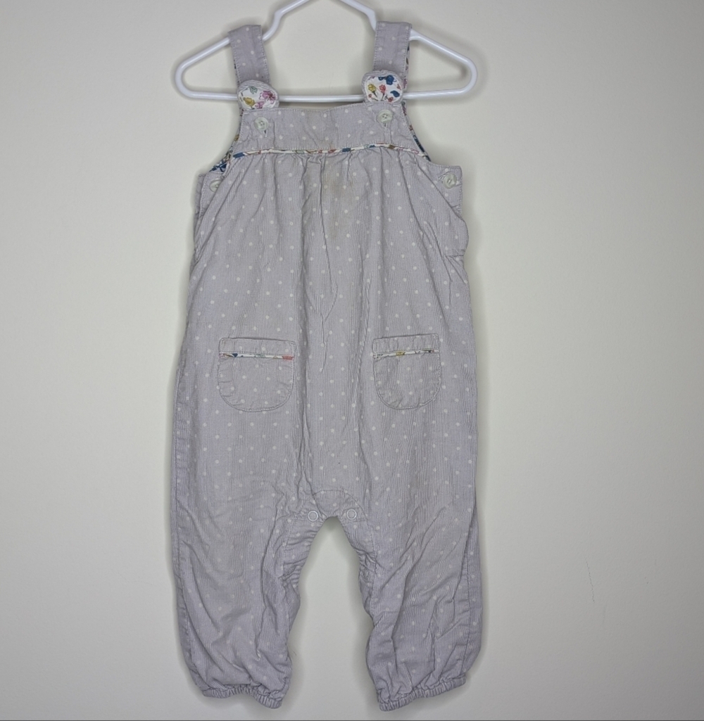 Baby Boden Easter Bunny Corduroy Romper Overall 12-18m